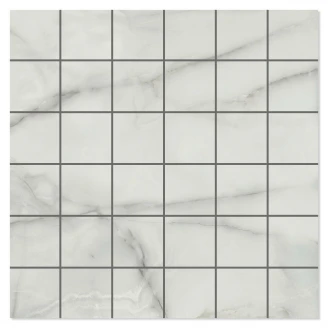 Mosaikkflis <strong>Atrani</strong>  Hvit Polert 30x30 (5x5) cm